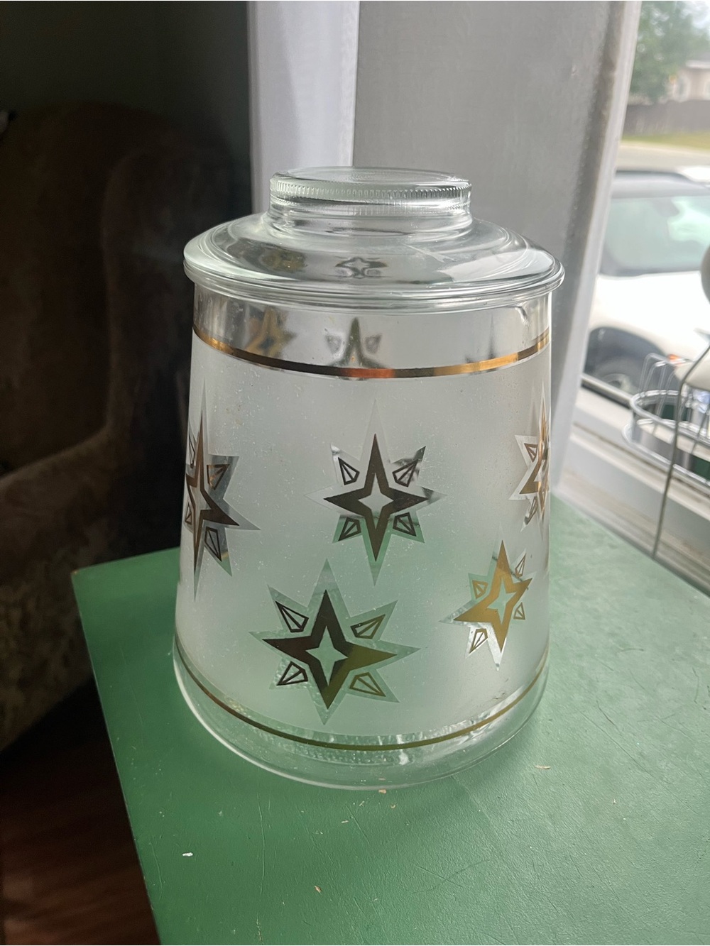 Vintage MCM Bartlett Collins Atomic Starburst Cookie Jar